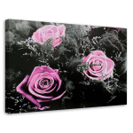 L&otilde;uenditr&uuml;kk Pink Roses Nature Flowers 60x40 roosa