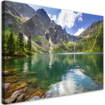 L&otilde;uenditr&uuml;kk Mountain Lake Nature Trees 60x40 roheline