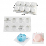 Silikoonvormist kondiitritooted 3D koogidisain Mini cupcake mousse muffini s&uuml;da mull ruudukujuline k&uuml;psetusvorm