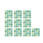 10 tk 3D-kristallplaatide kleebised, DIY veekindlad isekleepuvad seinakleebised One Size