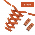 NR.8 1 paar lamedaid kingapaelu Ilma sidemeteta tossudele Elastsed kingapaelad Lamedad ruudulise koega Laisad kingapaelad Aksessuaarid Unisex 100cm pruun