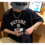 Meeste l&uuml;hikeste varrukatega T-s&auml;rgid Graafilise kirjaga poolvarrukatega T-s&auml;rgid Pullover T-s&auml;rk Juhuslik T-s&auml;rk Meeste vabaaja kaelusega retro topsid M must