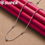 925 Sterling h&otilde;be 16/18/20/22/24 tolli 4mm t&auml;issile helmestega ketiga kaelakee ehted 40cm