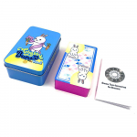 Tarom&auml;ng Kaardim&auml;ng Waite Iron Box Tarot &Uuml;likond Kaardilauam&auml;ng Pronks Oracle Card Party Mitme m&auml;ngijaga vabaajam&auml;ng 10*6*4cm