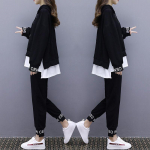 Kaheosaline kevadine tudengibody Korean Leisure kaheosaline komplekt S must