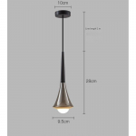 V&auml;ike rippvalgusti Elutoa trepivalgusti Magamistoa voodi&auml;&auml;rne dekoratiivne sarvelamp must