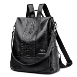 Moodne nahast seljakott, naiste p&auml;evakott, vargusvastane seljakott, &otilde;lakott, mahukas koolikott teismelisele t&uuml;drukule