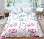 3D m&auml;nguk&auml;epideme muster Luksuslik kodu voodipesukomplekt t&auml;issuuruses tekikate ja padjap&uuml;&uuml;r poistele ja meestele M&auml;nguarmastajate toa magamistoa voodipesu UK Single 135x200cm
