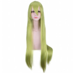 100 cm Fate Grand Cosplay Enkidu Parukas Rohelised Pikad Sirged Parukad Cosplay Anime Parukad Kuumakindel s&uuml;nteetiline Parukas Halloween 100cm roheline