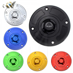 Hot sale Motorcycle Tank Fuel Gas Cap CNC Keyless For SUZUKI GSXR 600/750 1000 HAYABUSA SV650 GSF1200 TL1000S/R Free kuld