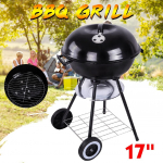 K&auml;ru metallist s&uuml;si BBQ grilli kaev v&auml;ljas telkimine pliit aed grillimisvahendid 17'' grillitarvikud toiduvalmistamise t&ouml;&ouml;riistad