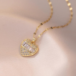 Trendikas s&uuml;dameripatsiga kaelakee naistele 2023. aasta uus mood h&uuml;poallergeenne roostevabast terasest kett, ehted pulmade kihluspeo aksessuaarid