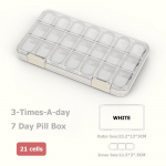 Pillide jaotuskarp Kaasaskantav 7 p&auml;eva n&auml;dalas ravimikarp mini ravimite s&auml;ilitamiseks m&otilde;eldud reisipillikarp 28cells pruun