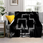 3D R-Rammstein Heavy Metal Band Sildi tekk, Pehme tekk koju Magamistoa voodi diivan Pikniku reisikontori kattetekk lapsele 150cm x 180cm