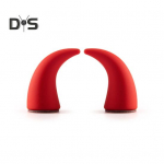 1 paari rooliratta kuradi sarve kleebis V&auml;ike armas isekleepuv auto veoauto maasturi armatuurlaud &otilde;huventilaatoriga rooliratta 3D sarve kaunistus must