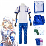 Anime JoJo veider seiklus Johnny Joestari &uuml;likond Cosplay Halloweeni karneval Top Pants M&uuml;tsihoidja kost&uuml;&uuml;mid L