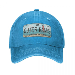 Outer Banks Originaal OBX numbrim&auml;rk Pesapallim&uuml;tsi Aksessuaarid Mood Distressed Denim Washed Snapback Cap Suvem&uuml;tsid M&uuml;ts One Size
