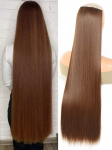 Aosiwig s&uuml;nteetiline &uuml;lipikk sirge 100 cm 5 juuksepikendusega klambriga naturaalsed juuksed mustad blondid v&otilde;ltsjuuksed naistele 40inches-100cm