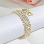 CMM l&auml;ikivad naiste peoehted Kingitus Kuldne ja h&otilde;bedane lai &otilde;&otilde;nes tennisek&auml;ev&otilde;ru Trendikad ehted kuld