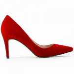 Naiste pumbad Seksikad 8 cm seemisnahast varbad K&otilde;rged kontsad Mood Office Stiletto Peopunased Pulmakingad Naiste Mugavus Naistekingad 39 punane