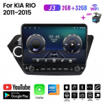 Androidi autoraadio KIA RIO 3 4 2011-2015 jaoks koos nupunupuga 10 tolline multimeediumipleier Navigatsioon GPS Carplay 2+32GB