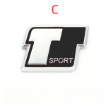 3D metallist T Sport logo kleebised Auto tagumise pagasiruumi poritiiba embleemi m&auml;rgi kleebised T/oyota RAV4 C/orolla P/rado T/undra H/ighlander C/amry jaoks A
