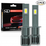 2tk H1 H3 LED esitule pirn 60W 20000LM 6500K H27 880 881 CSP autole miniesilaterna kaugtulede auto diood udutuled 12V auto H3