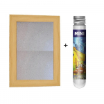 Pildiraam Kohvimaja t&auml;histaeva all 150 minikatseklaasiga pusle Maailmakuulus maalisari Kodukaunistus YC-M valge