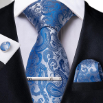 Meeste Slik lipsukomplekt Ts&uuml;aan lipsu triibuline žakaarr&auml;tik mansetin&ouml;&ouml;bid, klamber pulm N-1618