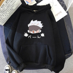 Armas Kawaii Satoru Gojo Huppar Mood Naistele Harajuku Jujutsu Kaisen Hupparid Naisterahvas Anime Unisexga Koomiksiga Hupparid Korea Unisex 2XL