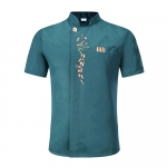 Unisex k&ouml;&ouml;k kokk k&uuml;psetamine kokk riietus koka t&ouml;&ouml;riided meeste koka jope pikkade varrukatega meeste koka vormiriietus L must