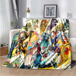 Anime My Hero Academia tr&uuml;kitud kunsti fliisist tekk vooditele Matka piknikule paks tekk Moodne voodikate fliisist tekk 76x102cm(30x40in)