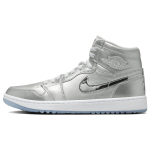 Air Jordan 1 High Golf Kingituspakett Unisex Tossud H&otilde;bedane Metallik-H&otilde;bedane Foton-Tolm FD6815-001 44 gray