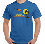 Island Hoppers Retro Magnum Pi T-s&auml;rk 80S telesaade Helikopter Tom Selleck S