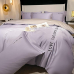 Nelja aastaaja tikitud puhtast puuvillast neljaosaline komplekt 100-l&otilde;ngaline puuvillane tekikate voodilina, linaga kaetud tekikott 1.2m bed sheet model-3PCS