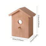 Muutke oma aed lindude paradiisiks selle ainulaadse puidust linnumaja lindude toitjaga kohv