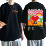 Bad Bunny Un Verano Sin Ti Graafika T-s&auml;rk Unisex Riided Mood Hip Hop L&uuml;hikeste varrukatega Suured T-s&auml;rgid Unisex t&auml;navar&otilde;ivad L
