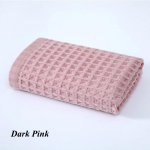 Vahvlipuuvillane vannir&auml;tik Pehme k&auml;rgstruktuuriga Tugev imav n&auml;odu&scaron;ir&auml;tikud t&auml;iskasvanutele Lastele Kodu Vannituba Du&scaron;&scaron; Spa Ujumine 34*74/70*140cm 70x140cm tumeroosa v&auml;rv