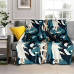 Multifilmi loomad Pehme pl&uuml;&uuml;sist voodi viskamine Multifilm Pikniku &otilde;hukesed tekid Moodne flanell tekikate Gedruckt Bettdecke Geschenk 75cm x 90cm