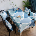 Laudlina Ristk&uuml;likukujulised munakivid Mustriga Pol&uuml;ester laudlinad Veekindlad lauakatted Pulmad s&ouml;&ouml;gilauapeo&uuml;rituseks 60x60cm roosa