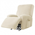 Velvet kangast lamamistooli kate Lazy Boy Relax lamav diivani kate Elastne tugitooli kate elutoa kodu jaoks 1 Seater beež