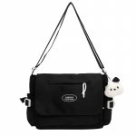 &Otilde;lakott Messanager Bag Paari suure mahutavusega nailonist Crossbody kott must