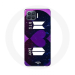 Coque pour Oppo A93 Bangtan Sonyeondan Logo BTS Et Logo ARMY I Purple You