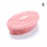 Silikoonist kehahari Baby Shower k&auml;sn kuiv massaaživanni r&auml;tik kehale Tactile brush