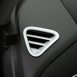 My Good Car stainless steel or ABS Chrome Car front Small air outlet Decoration Cover Trim For Chevrolet Equinox 2017 2018 ABS Matt silver gray
