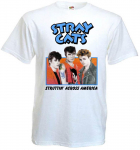 Stray Cats Struttin' Across America V2 valge unisex T-s&auml;rk S