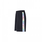 Adidas Originals Trefoil V&auml;rvilise Triibuga Keskmise V&ouml;&ouml;kohaga Vabaaja L&uuml;hikesed P&uuml;ksid Meestele Alaosad Must FQ6588 XS