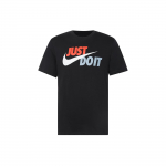 Nike Just Do It Suure Logotr&uuml;kiga Vabaaja Spordi L&uuml;hikeste Varrukatega T-s&auml;rk Meeste Topid Must AR5007-010 M
