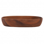 Puidust salatikauss Mitmeotstarbeline suure mahutavusega puidust paadikujuline kauss toiduleiva ja puuviljade suupiste jaoks 22x8.5x4.5cm / 8.7x3.3x1.8in