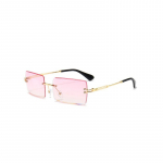 Vintage Fashion Uued raamideta raamita ristk&uuml;likuvarjud, gradient UV400 ruudukujulised p&auml;ikeseprillid naistele